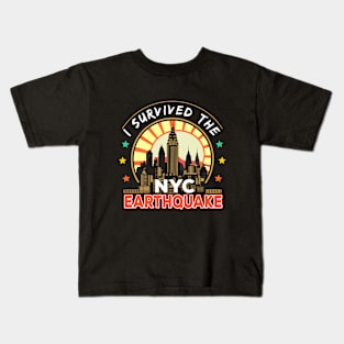 I Survived The Nyc Earthquake Kids T-Shirt